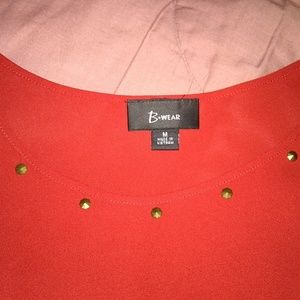 Sheer blouse w/attached tank Sz M